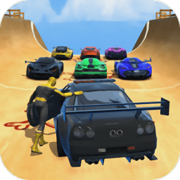 巨型坡道车跳跃测试游戏