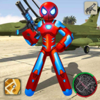 钢铁绳索蜘蛛侠无限钻石金币版(Iron Spider Stickman)