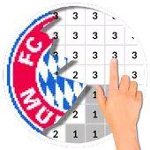 Football Logo Coloring By Number:Pixel Art