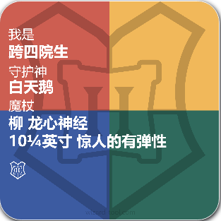 pottermore巫师名片