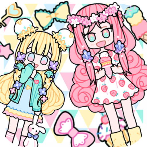 托卡粉彩少女换装游戏