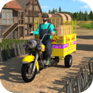 城市装载车小游戏3D无限金币版(City Loader Rickshaw Games 3D)