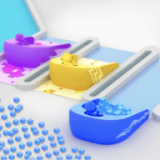 填充比赛fill race游戏