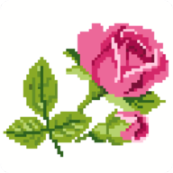 Rose Flower Pixel Art(玫瑰花像素艺术游戏)