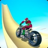 摩托坡道特技游戏Superhero Bike Stunt 2021 Mega Ramp Games