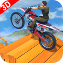 斜坡自行车特技游戏