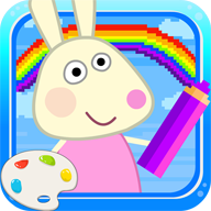 兔宝宝像素填色游戏