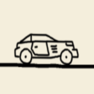 卡通画线汽车游戏