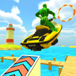 Super Heroes Speed Boat Stunt Race 2018安卓版