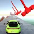 赛车急速碰撞