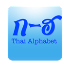 thaialphabetchart蓝色标版