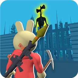 小猪大战警笛头和卡通猫游戏