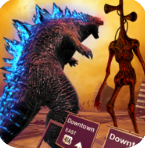 哥斯拉大战警笛头