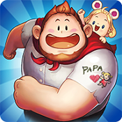 和爸爸一起跳石桥(tepping stone with papa)