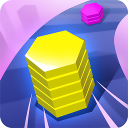 彩色叠塔酷跑游戏