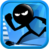 荡秋千的火柴人