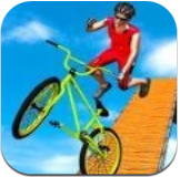 BMX自行车坡道特技