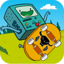 与时间赛跑的滑板金币版