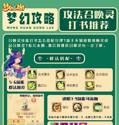 《梦幻西游》高资质法追召唤灵推荐！