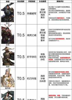 《三国：天下归心》英雄推荐：高适配T0辅助英雄推荐！