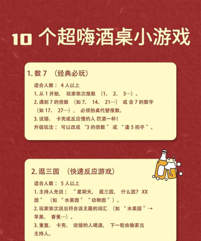 奥迪喝酒游戏怎么玩，规则简单易懂，气氛轻松有趣